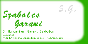 szabolcs garami business card